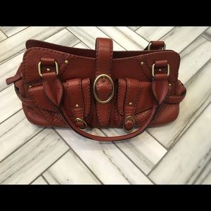 Italian pebbled leather bag by Cromia